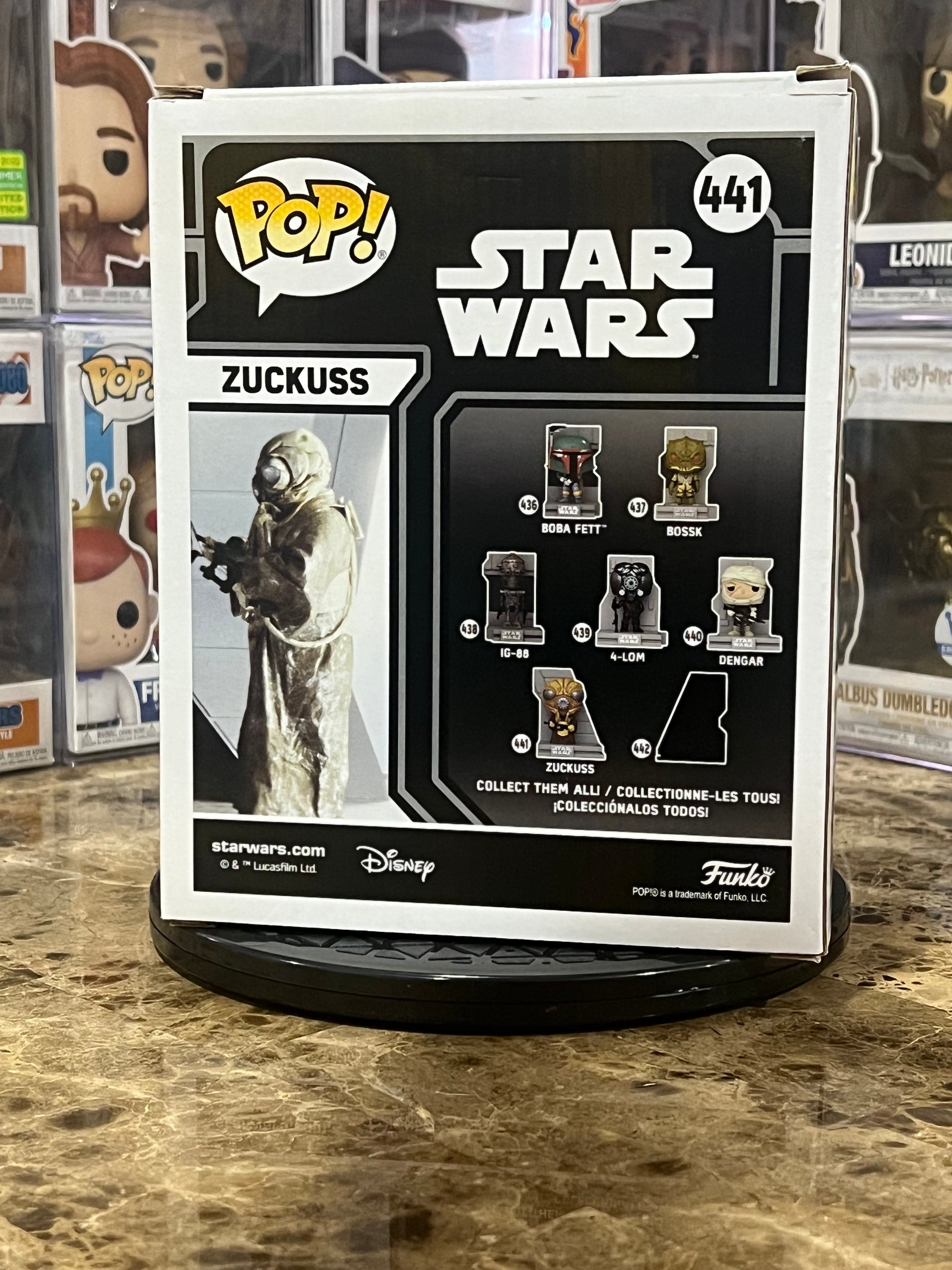 Funko Pop Star Wars Bounty Hunters Collection:Zuckuss #441
